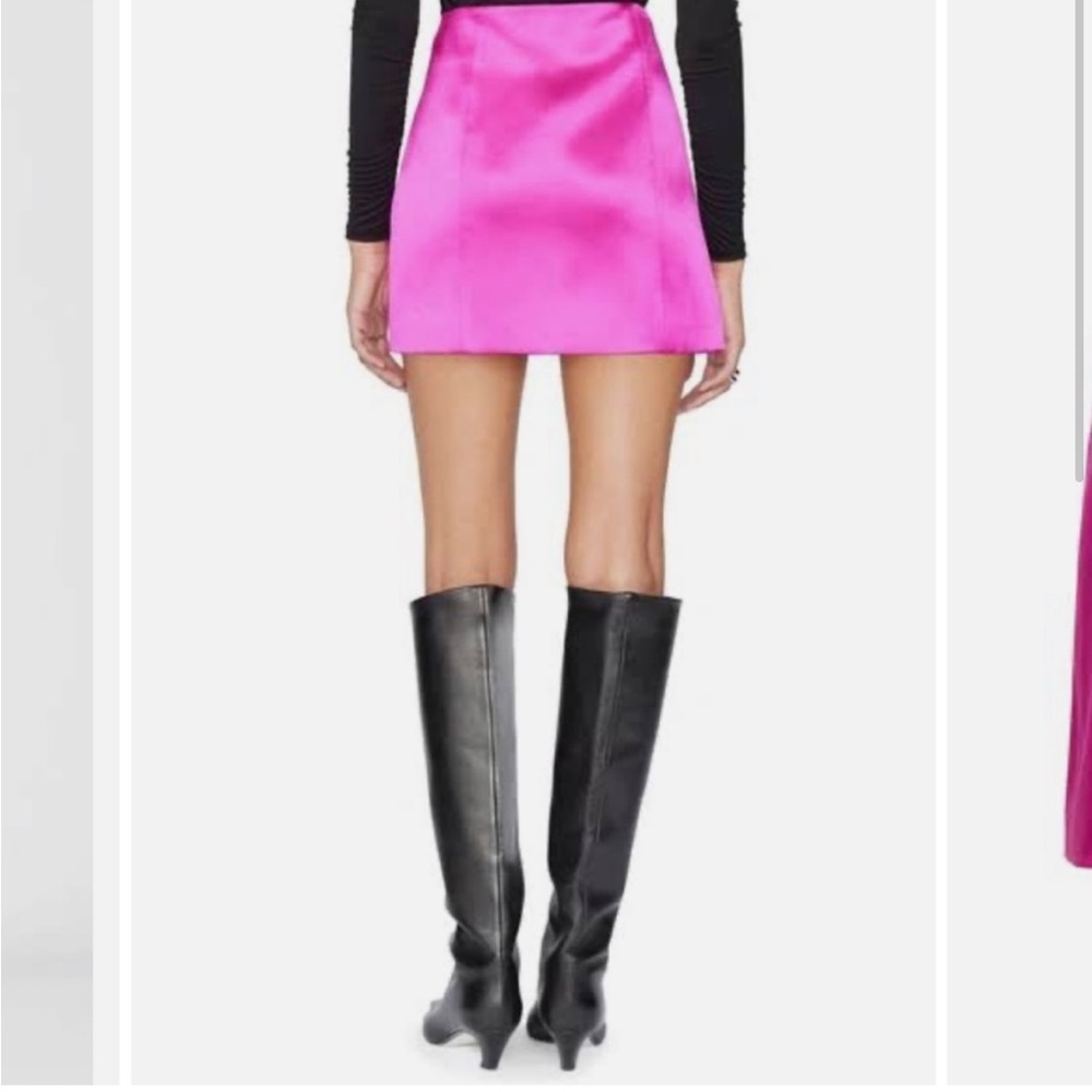 Frame Silk Mini Skirt